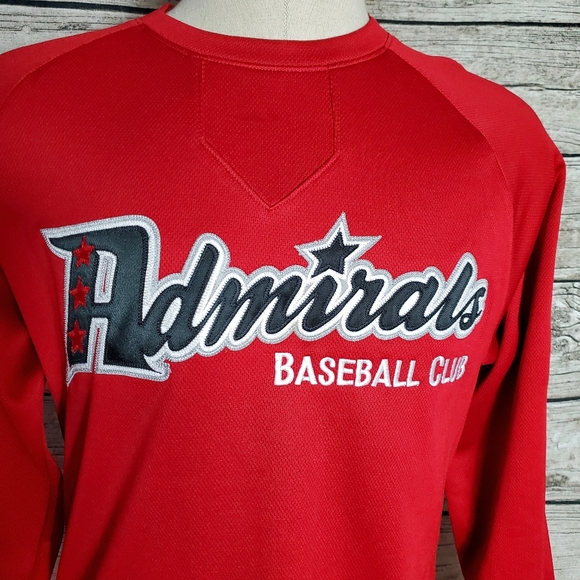 Majestic Admirals Baseball Red Sweatshirt Size Small Pit to pit approx: 20.5 i - Picture 3 of 7